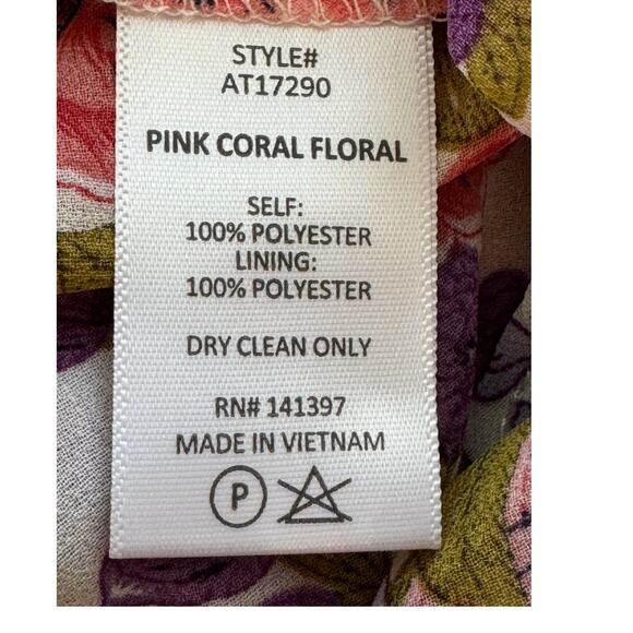 REVOLVE ASTR THE LABEL ~ Pink Coral Floral Two Tiered Strappy Cami Top M Floral - Picture 6 of 7